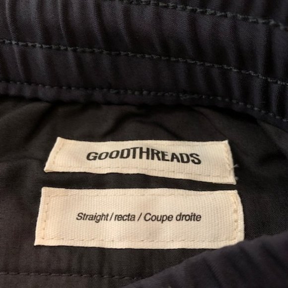 Goodthreads Men's Gray Straight Leg Washed Chino Lounge Pants Medium 28"Ins. NWT - Picture 6 of 9